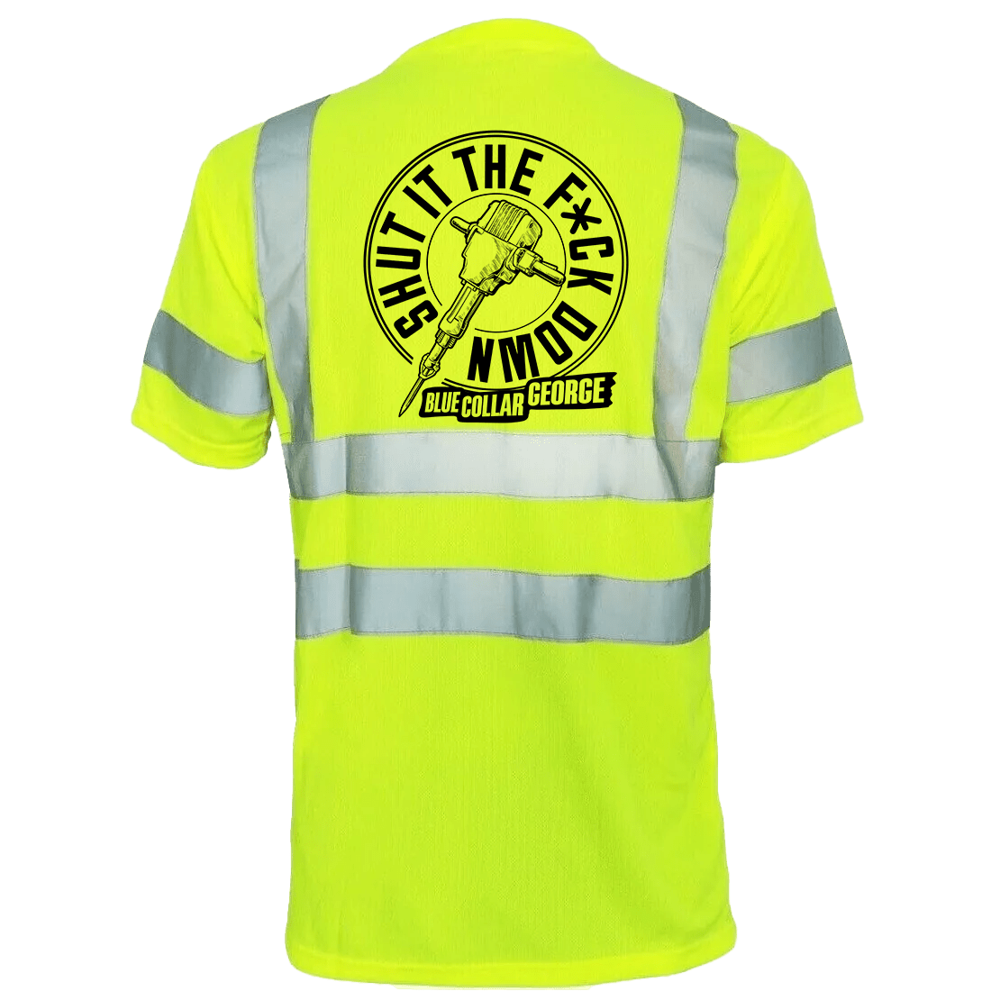 Blue Collar George Shut It - Reflective Safety T-Shirt