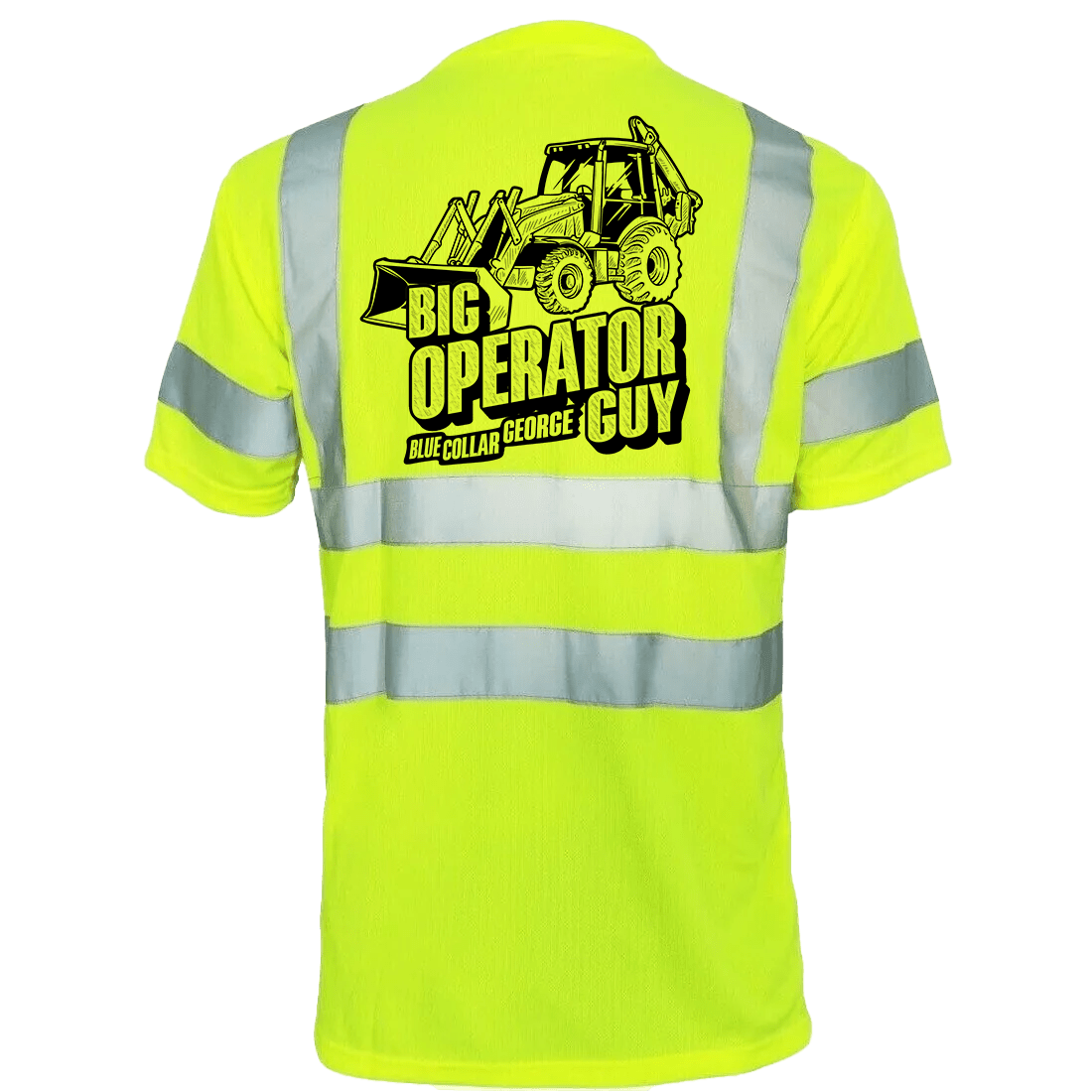 Blue Collar George Big Operator - Reflective Safety T-Shirt