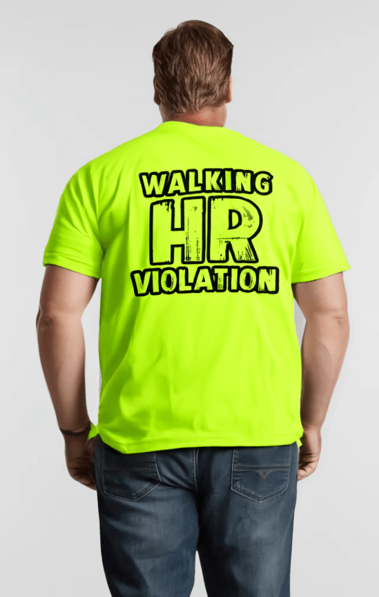 HR Violation - Safety Yellow Pocket T-Shirt