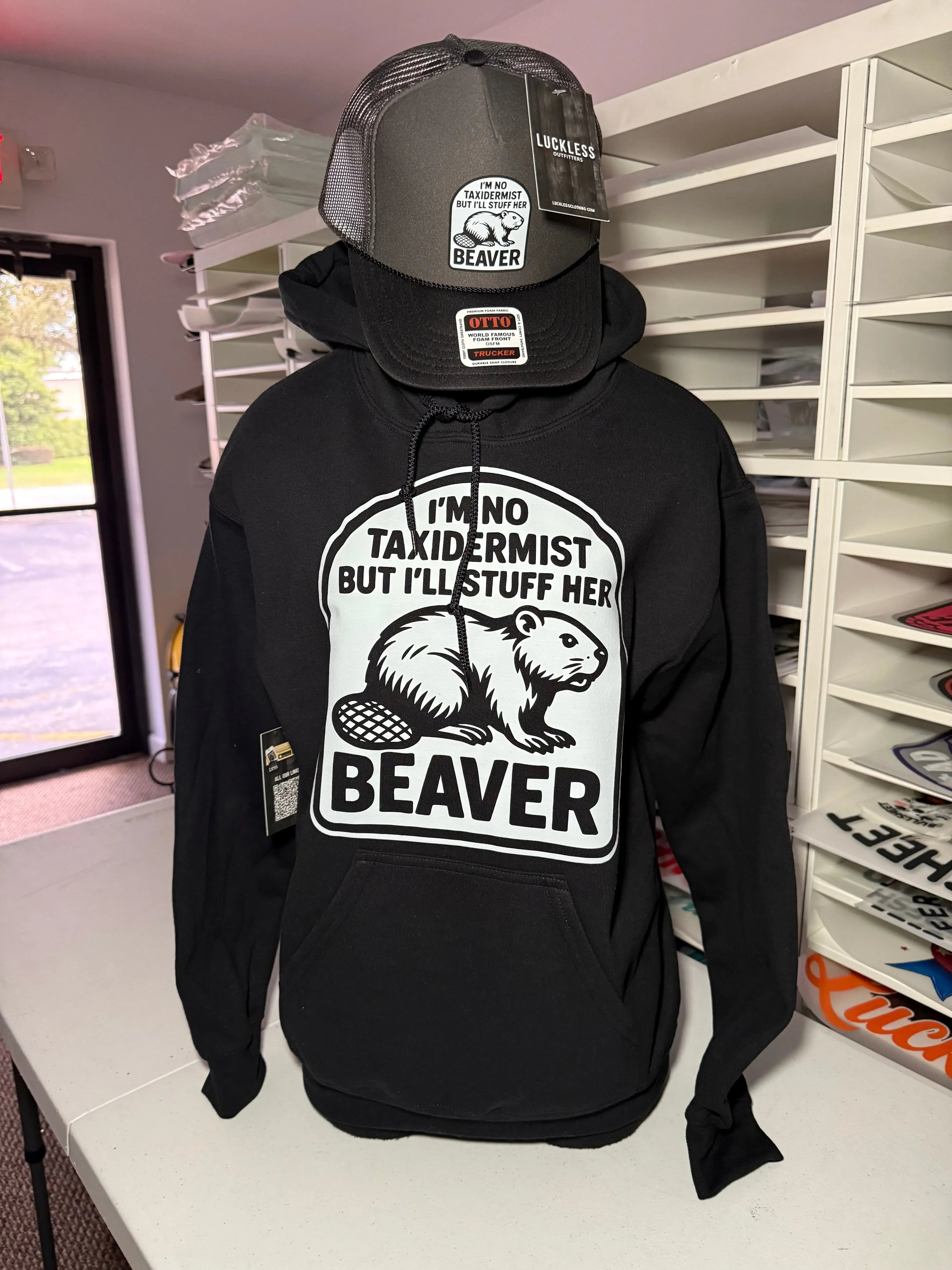 Taxidermist Humor hoodie Luckless Outfitters