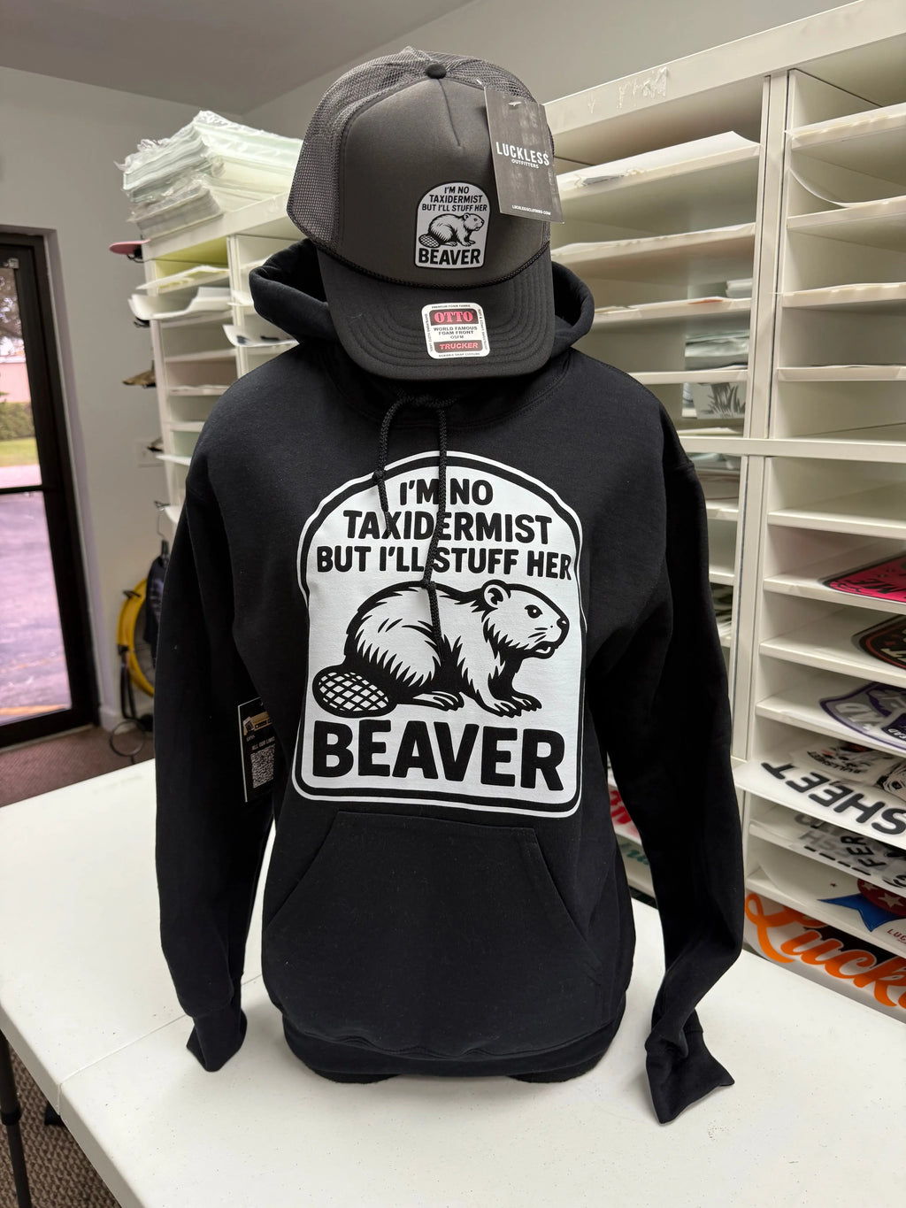 Taxidermist Humor hoodie Luckless Outfitters