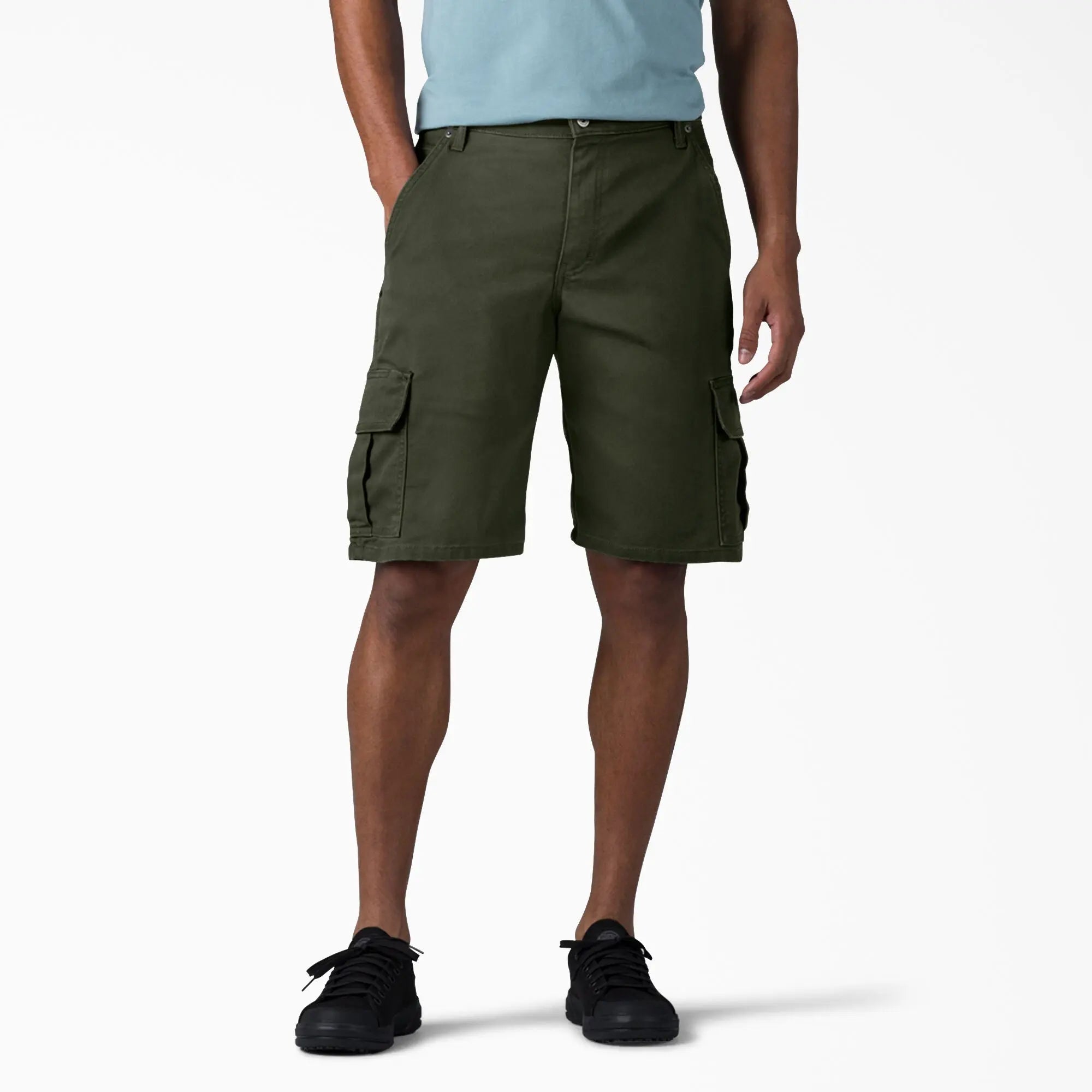 Dickies FLEX Relaxed Fit Duck Cargo Shorts Charcoal, 11" DX902