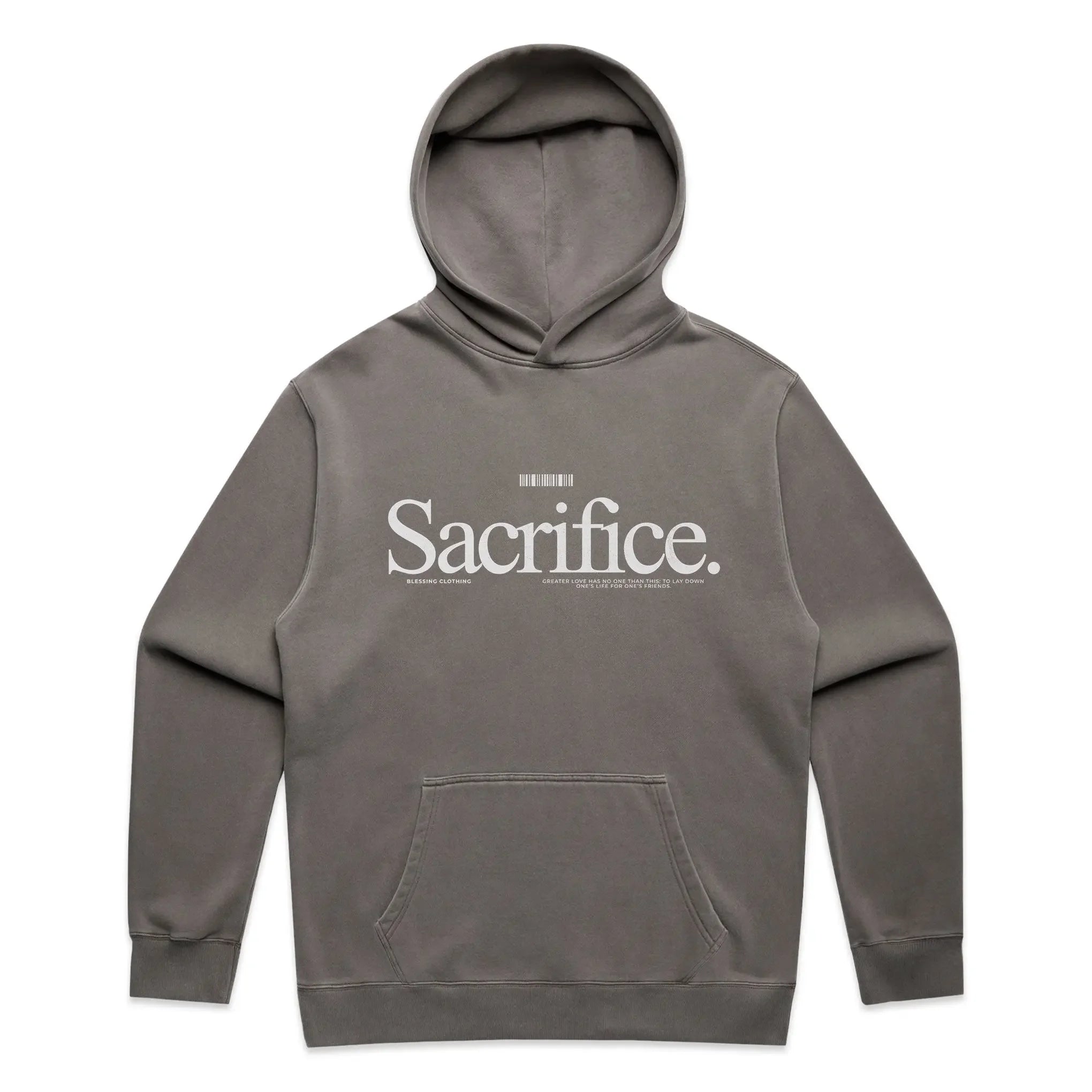 Relax Faded Hood Greater love Blessing Clothing