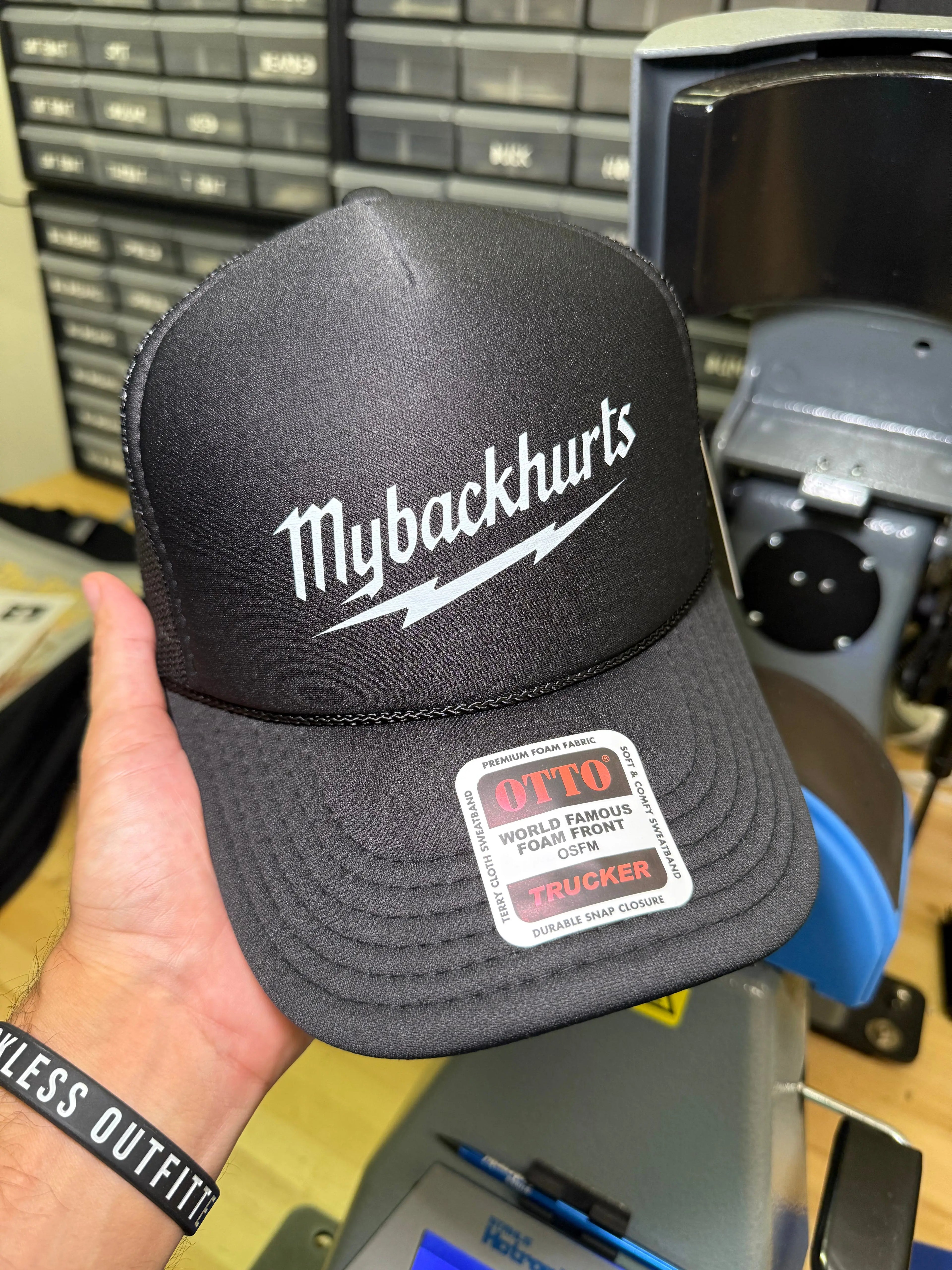 MyBackHurts Trucker Hat Luckless Outfitters