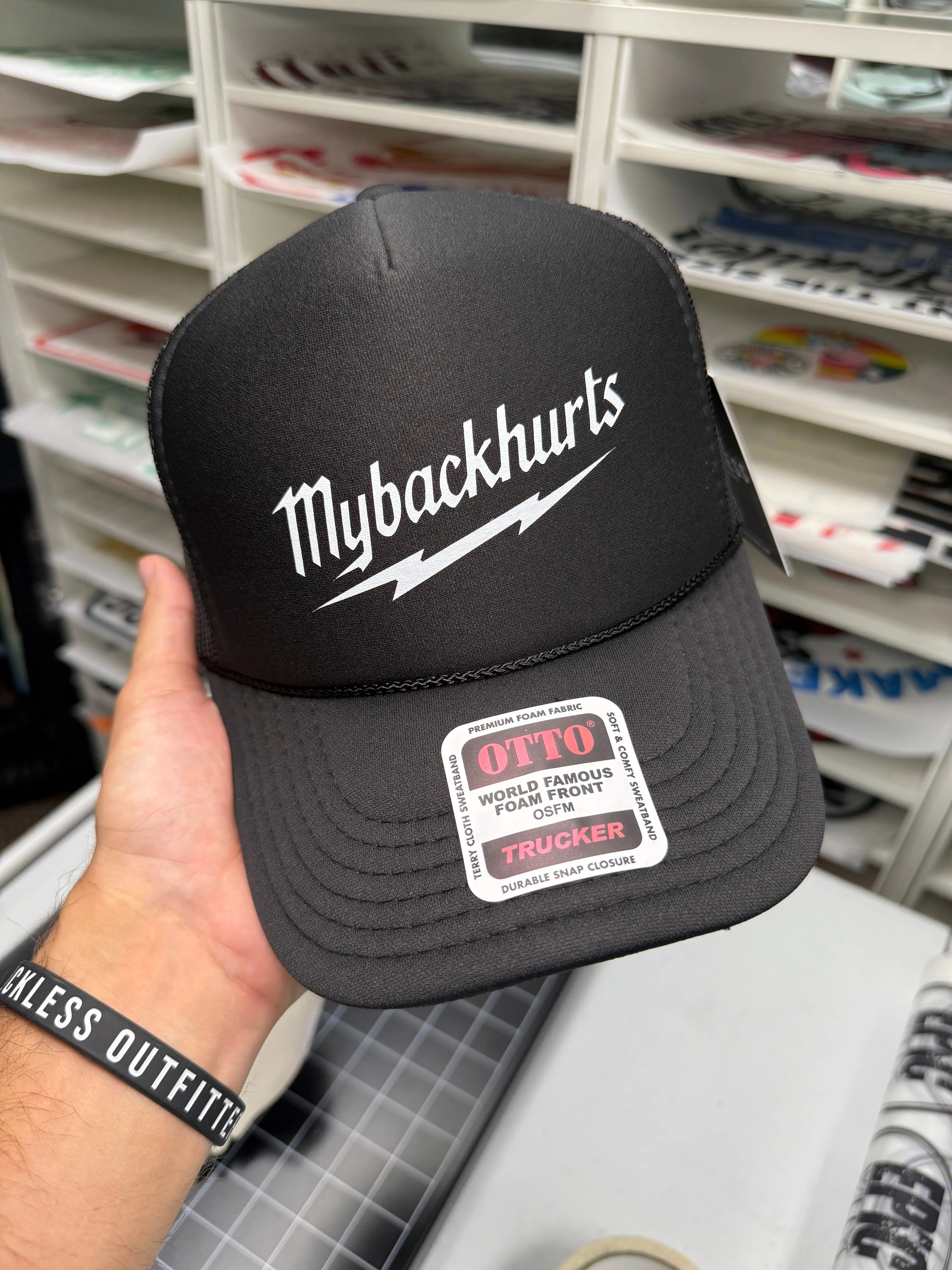 MyBackHurts Trucker Hat Luckless Outfitters