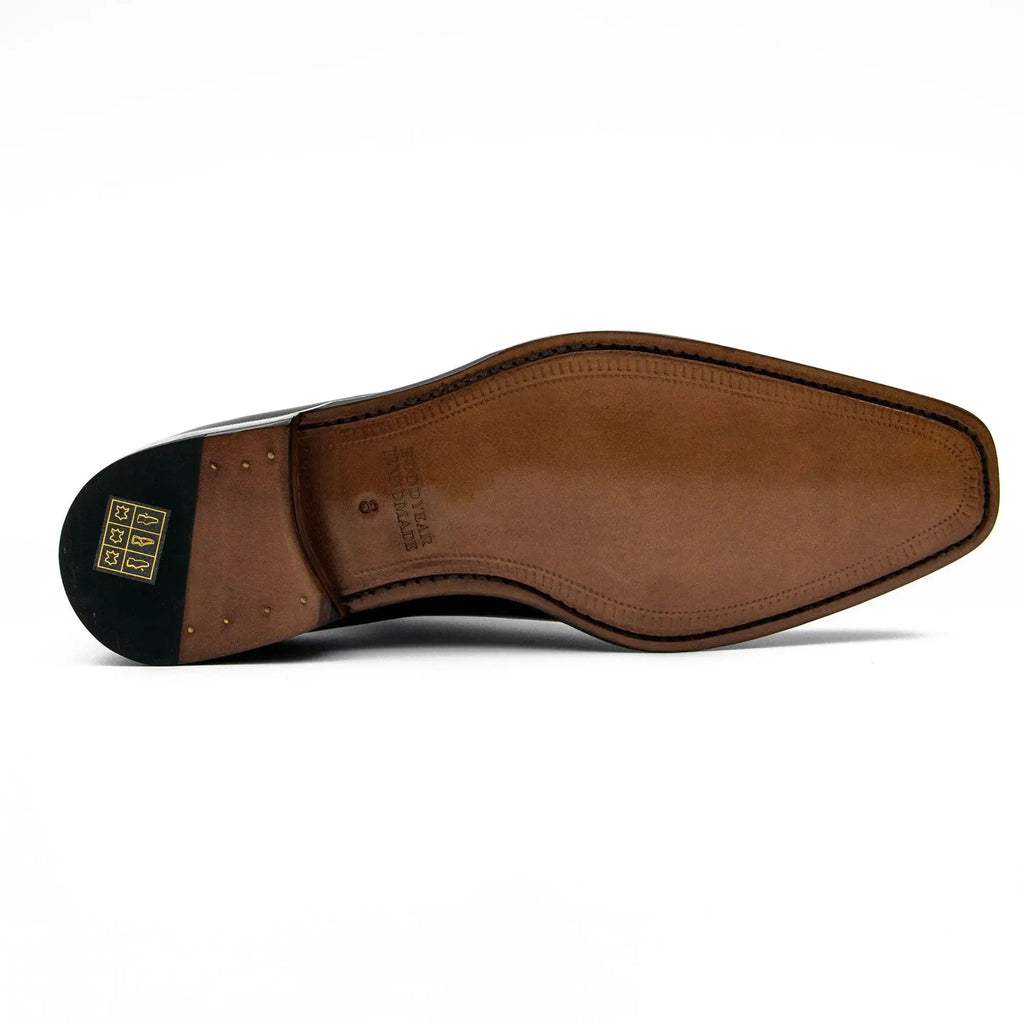 Burgundy leather Derby shoes Divinch