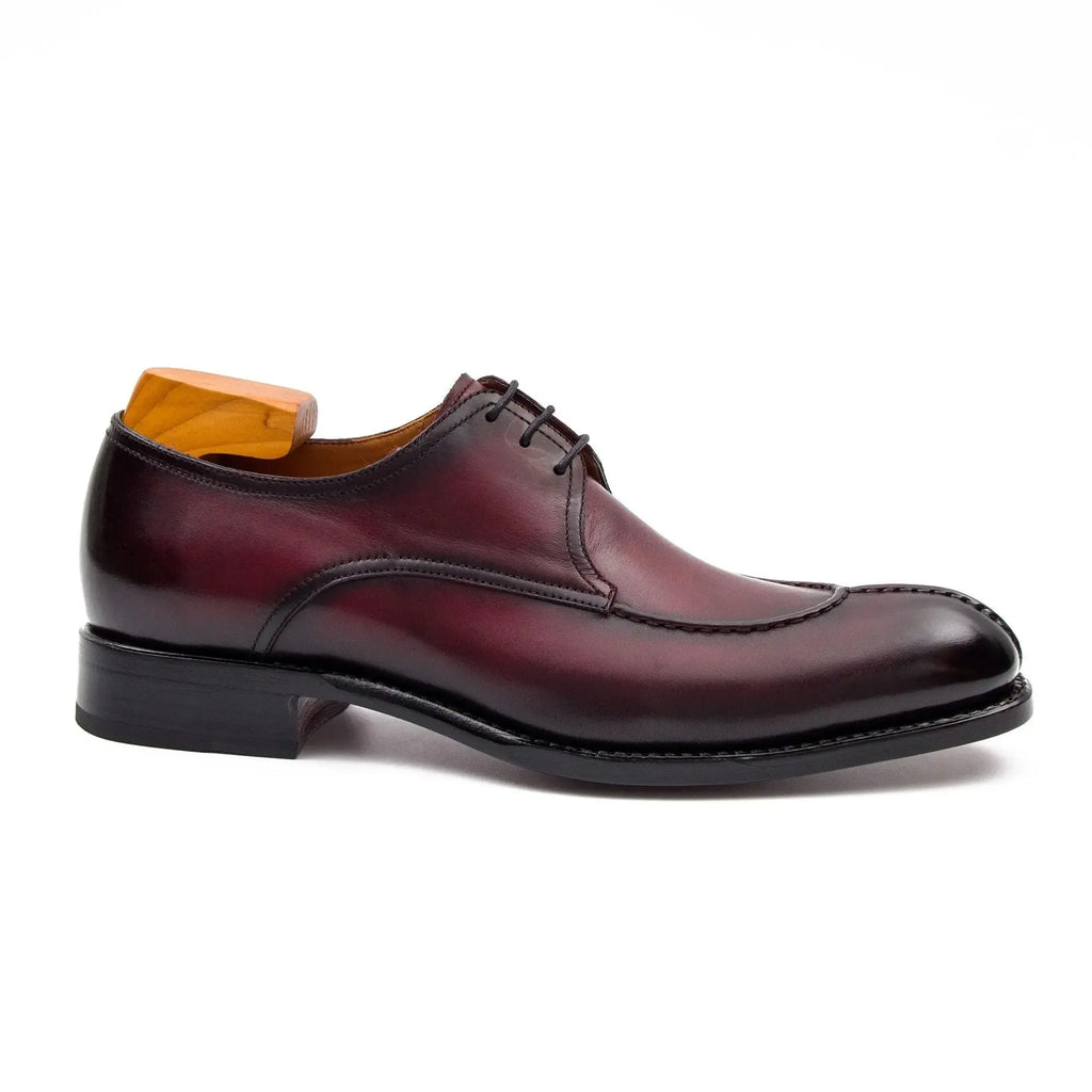 Burgundy leather Derby shoes Divinch