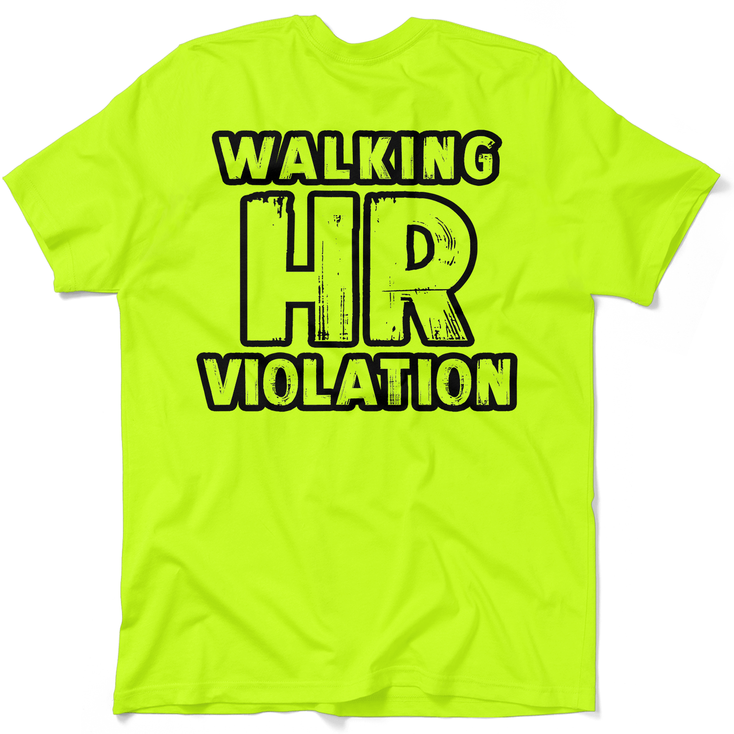 HR Violation - Safety Yellow Pocket T-Shirt