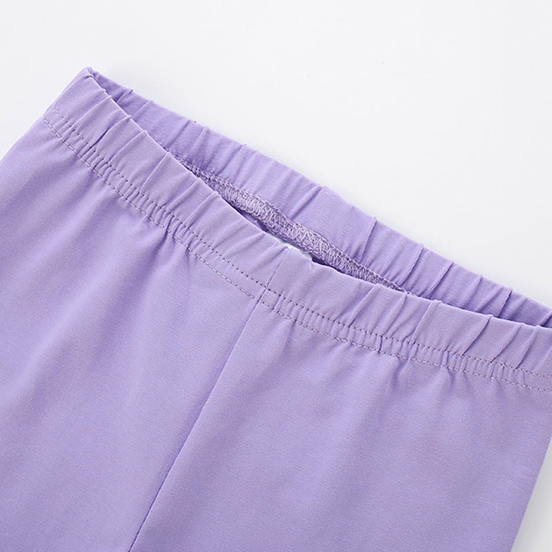 Autumn Arrival Baby Kids Girls Rainbows Pattern Casual Pants