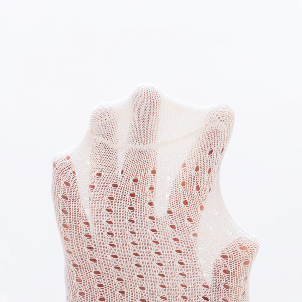 Baby Girl Solid Color Mesh Patched Design Lace Socks