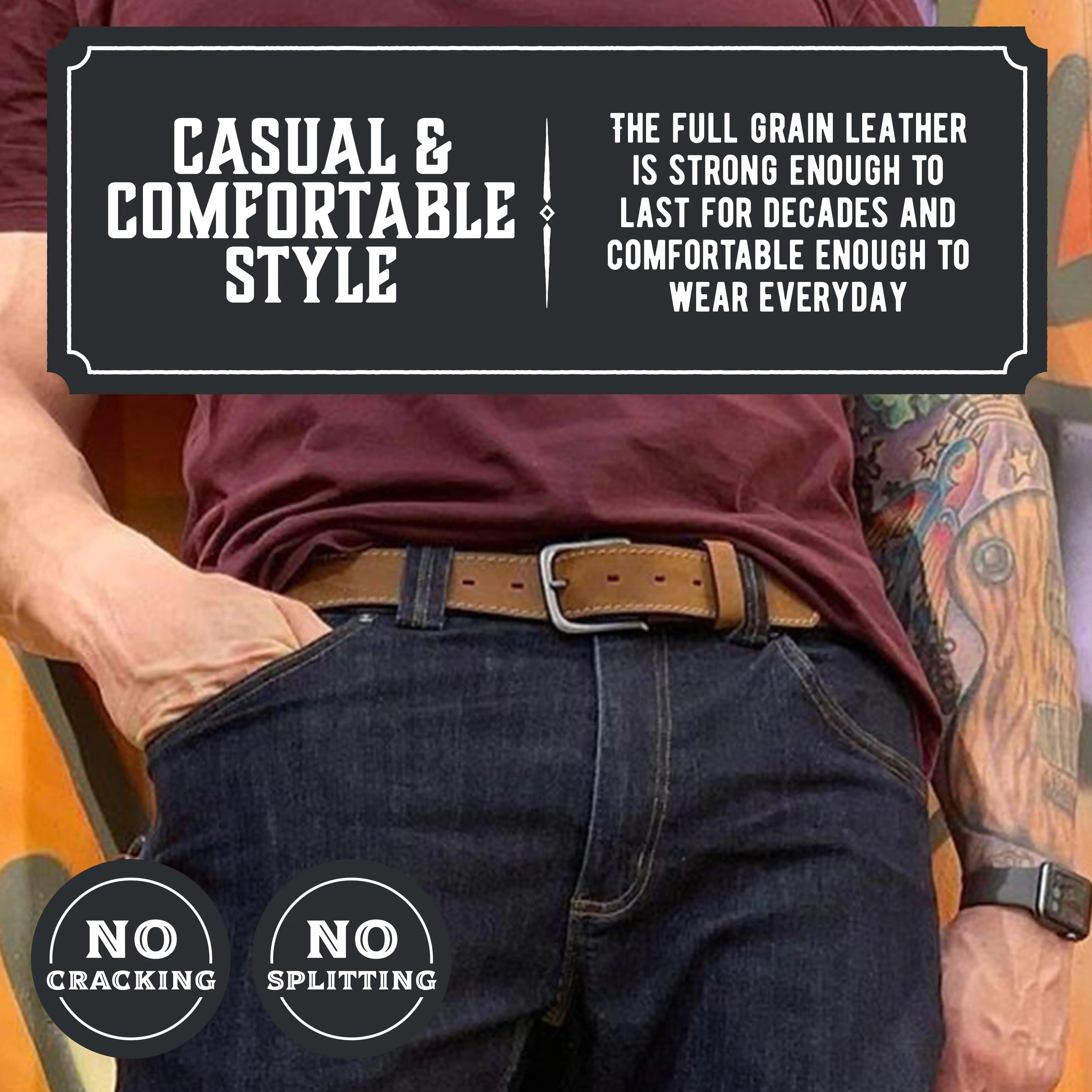 The Outrider Leather Belt Main Street Forge